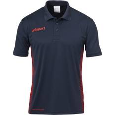 Uhlsport Score Polo Shirt - Navy/Fluo Red