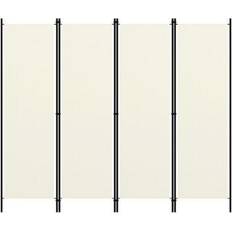 Grey Room Dividers vidaXL 4-Panel Room Divider 200x180cm