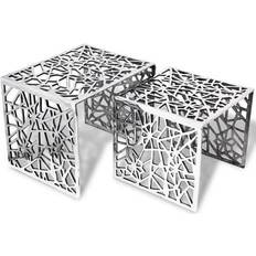 Silver Nesting Tables vidaXL - Nesting Table 39x49cm 2pcs