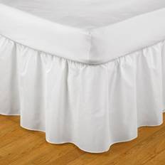 White Valance Sheets Belledorm Easy Fit Frilled Platform Valance Sheet White (198x183cm)