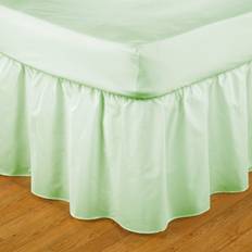 Belledorm Easy Fit Frilled Platform Valance Sheet Green (198x152cm)