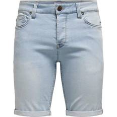 Only & Sons Ply Life Jog Denim Shorts - Blue/Blue Denim