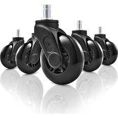 7.5 CM SW10 Gaming Chair Casters - Black (5 Pieces)