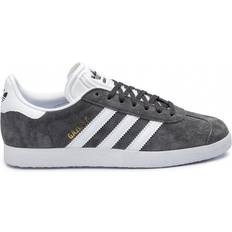 43 - Herre - adidas Gazelle Sko adidas Gazelle - Dark Grey Heather/White/Gold Metallic