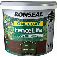 Ronseal One Coat Fence Life Wood Paint Forest Green 9L