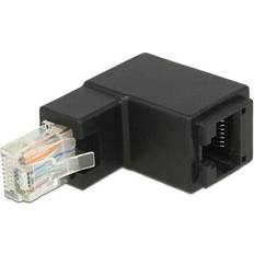 DeLock Cat6 UTP RJ45 - RJ45 90° Angled Adapter M-F