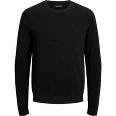 Jack & Jones Single Colored Knitted Sweater - Black/Black