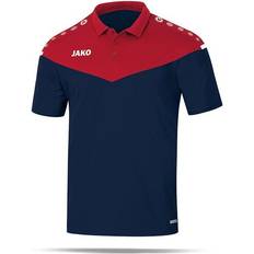 JAKO Champ 2.0 Polo Shirt Women - Seablue/Chilli Red