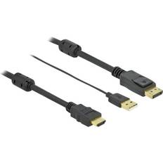 Usb 7 meter DeLock USB A-DisplayPort/HDMI 7m