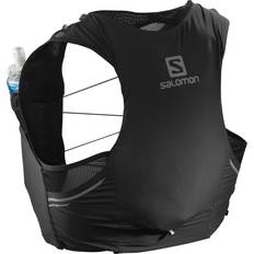 Synthetisch Materiaal Hardlooprugzakken Salomon Sense Pro 5 Set Black, Unisex, Apparatuur, tassen & rugzakken, Rennen, Zwart, XL