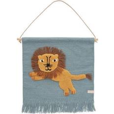 OYOY Adorno De Pared Jumping Lion 52x55 cm Azul