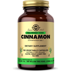 Kanel Kosttilskud Solgar Cinnamon 100 stk