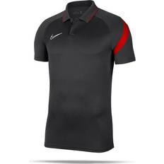 Nike Academy 20 Polo Shirt Men - Anthracite/Bright Crimson/White