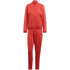 Dam - Röda - Träningsplagg Jumpsuits & Overaller adidas Essentials 3-Stripes Track Suit Women - Crew Red/Hazy Rose