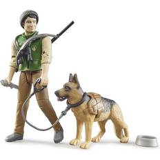 Bruder Figurines Bruder Bworld Forest Ranger with Dog & Equipment 62660