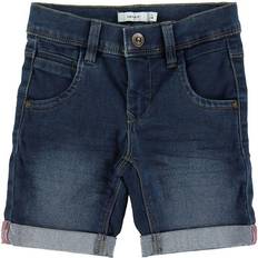 18-24M Abbigliamento per bambini Name It Sofus Slim Fit Long Denim Shorts - Blue/Medium Blue Denim (13150022)