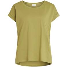 Vila O-Neck Basic T-shirt - Green/Green Olive