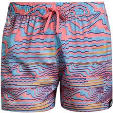 adidas Very Short Length Watersword Graphic Swim Shorts - Pulse Aqua/White
