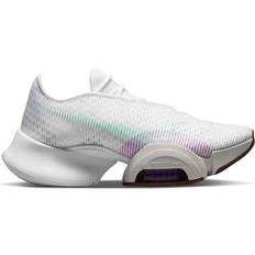 Nike Textile Gym & Training Shoes Nike Air Zoom SuperRep 2 W - White/Bronze Eclipse/Violet Shock/Green Glow