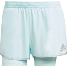 Ajusté Shorts Adidas Short Femme Adizero Two-in-One - Bleu