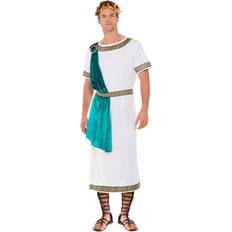 Smiffys Deluxe Roman Empire Emperor Toga Costume White