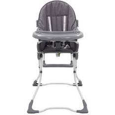 vidaXL Chaise haute pour bébé Gris et blanc Gris