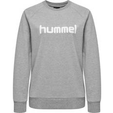 Hummel Felpa da donna Cotton Logo - Gris