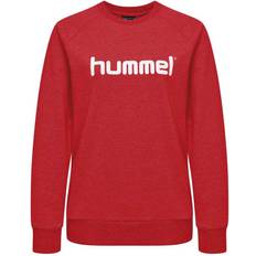 Hummel Felpa da donna Cotton Logo - Rouge