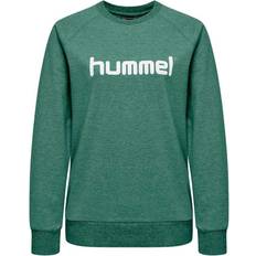 Hummel Dames Sweatshirt Cotton Logo - Vert