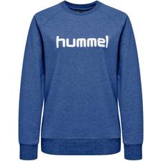 Hummel Dames Sweatshirt Cotton Logo - Bleu