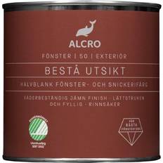 Alcro Träfärger Målarfärg Alcro Utsikt Träfärg Vit 0.75L