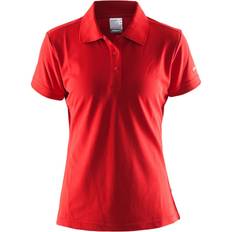 Craft Nainen Polo paidat Craft Polo Shirt Pique Classic - Red