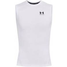 Sì - Uomo Canottiere Under Armour UA HG Compressione SL Shirt - White