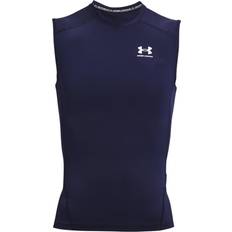 Under Armour Élasthanne/Lycra/Spandex Hauts Under Armour HeatGear Armour Sleeveless Men - Midnight Navy/White