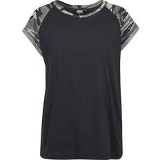 Camuflaje - Mujer Camisetas Urban Classics Camiseta de Raglan - Noir