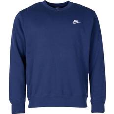 Rundhalsausschnitt Pullover NIKE Sportswear Club Fleece - Midnight Navy/White