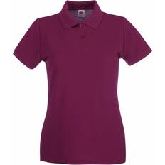 Fruit of the Loom Premium Short Sleeve Polo Shirt - Burgundy