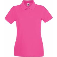 Fruit of the Loom Premium Short Sleeve Polo Shirt - Fuchsia