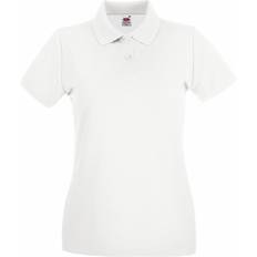 XXS Pikéskjorter Fruit of the Loom Premium Short Sleeve Polo Shirt - White