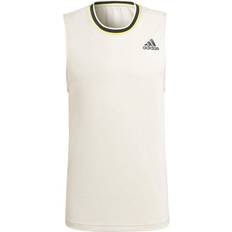 Ajusté - Homme Débardeurs Adidas Heat.RDY Primeblue Tank Top Men - Aluminium/Wild Pine