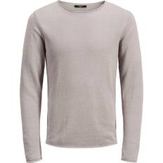 Lino Suéteres Jack & Jones Linen Knit Crew Neck Grey Male