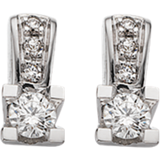 Diamanter - Hvidguld Øreringe Scrouples Kleopatra Queen Earrings (0.13ct) - White Gold/Diamonds