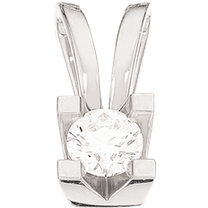 Diamant 0.25 Scrouples Kleopatra Pendant (0.25ct) - White Gold/Diamond