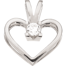 Scrouples Kleopatra Heart Pendant (0.20ct) - White Gold/Diamond