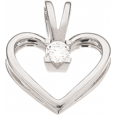 Scrouples Kleopatra Heart Pendant (0.10ct) - White Gold/Diamond