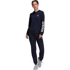 Adidas Essentials Logo French Terry Tracksuit Women - Legend Ink/White