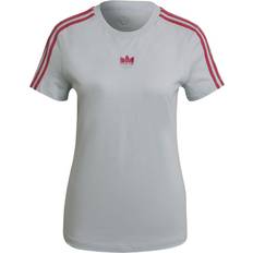 Adidas Women's Adicolor 3D Trefoil Slim T-shirt - Halo Blue