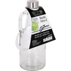 Glas - Med handtag Vattenflaskor BigBuy Glass Vattenflaska 1L