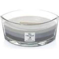 Woodwick Warm Woods Ellipse Grey/Brown Scented Candle 453g