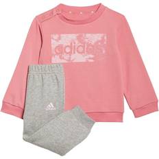 Adidas Infant Essentials Sweatshirt & Pants - Rose Tone/Clear Pink (GS4279)